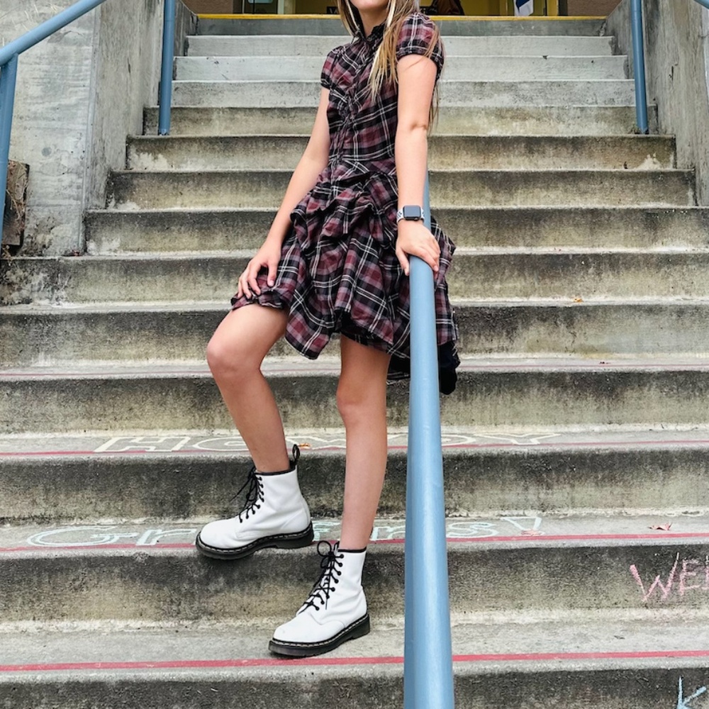 Urban Outfitters BDG Max Plaid Mini Dress XS